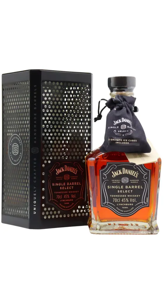 Jack Daniel's - Single Barrel Select Whiskey 70cl 45% ABV (Includes Whiskey Stones & Mesh Gift Tin)
