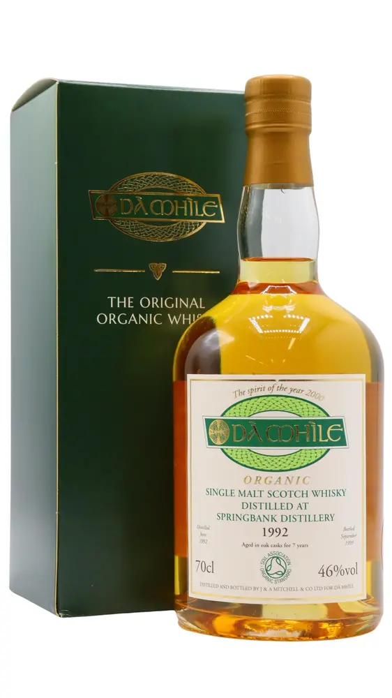 Springbank - 7 year old Da Mhile - Organic Single Malt 1992 Whisky 70cl 46% ABV