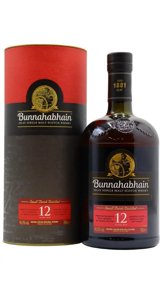 Bunnahabhain - 12 year old Islay Single Malt Scotch Whisky 70cl 46.3% ABV