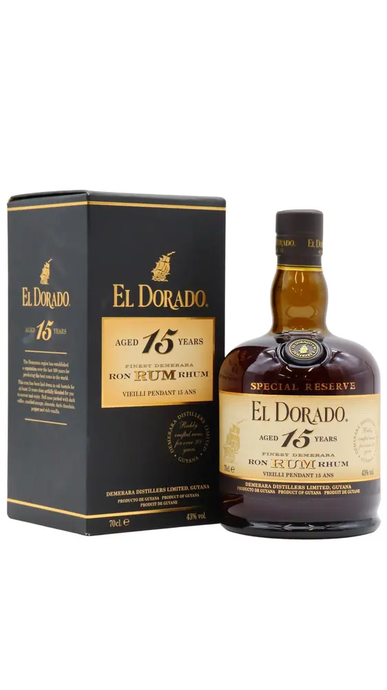 El Dorado - 15 year old Guyanese Rum 70cl 43% ABV