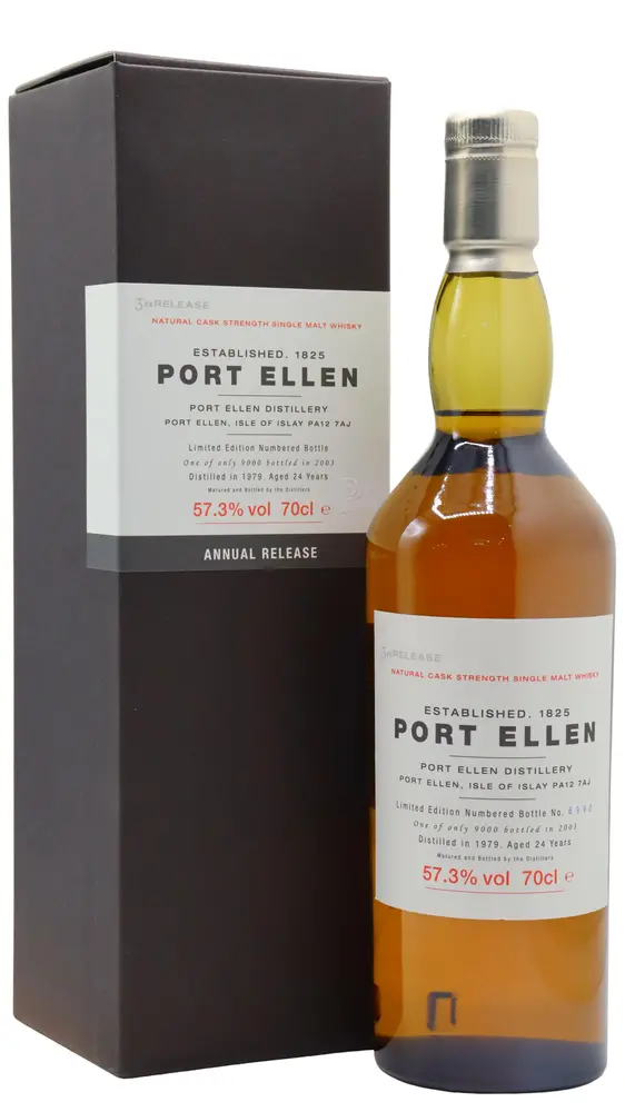 Port Ellen (silent) - 24 year old 3rd Release Islay Single Malt Scotch 1979 Whisky 70cl 57.3% ABV
