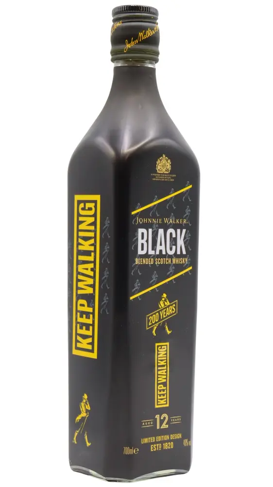 Johnnie Walker - 12 year old Icons Black Label 200th Anniversary Blended Scotch Whisky 70cl 40% ABV
