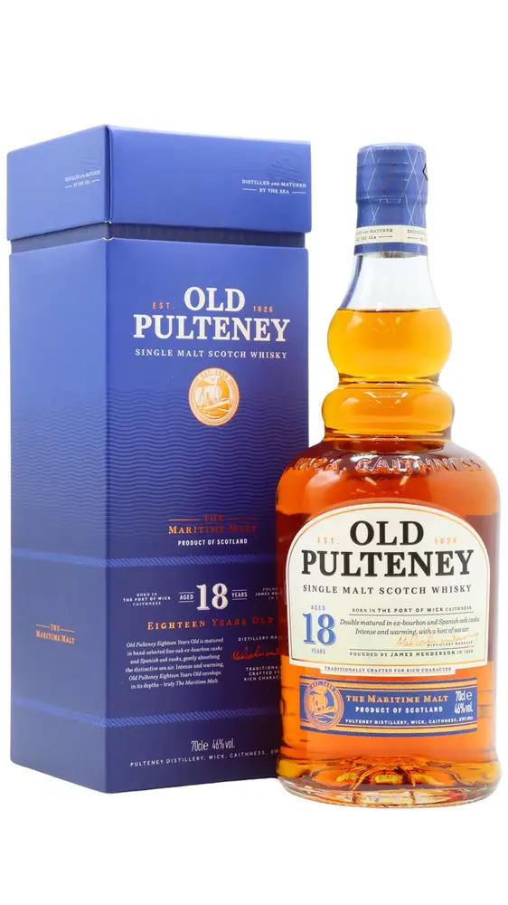Old Pulteney - 18 year old Single Malt Scotch Whisky 70cl 46% ABV