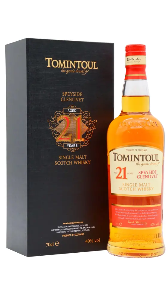 Tomintoul - 21 year old Speyside Single Malt Scotch Whisky 70cl 40% ABV