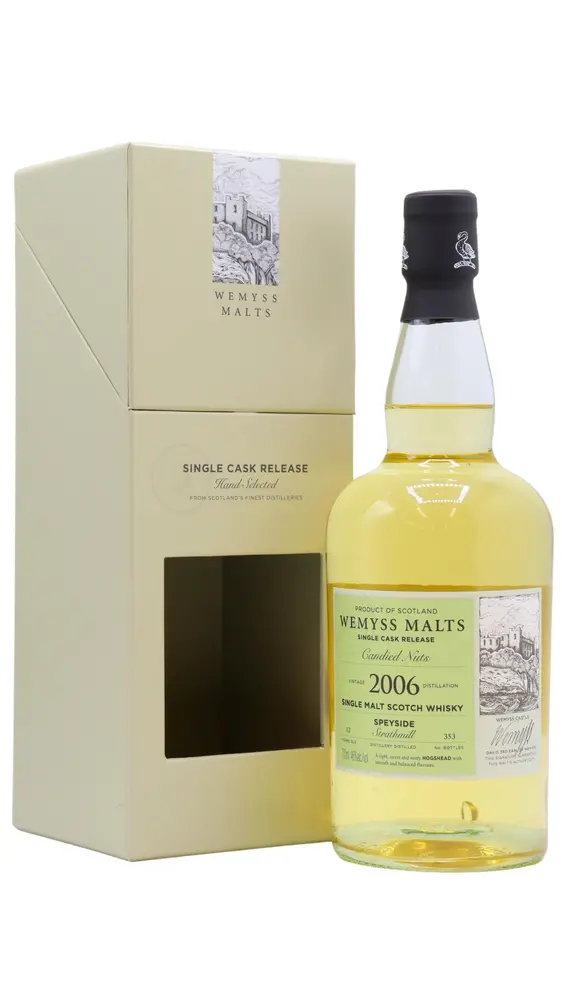 Strathmill - 12 year old Wemyss Malts - Candied Nuts Single Cask 2006 Whisky 70cl 46% ABV