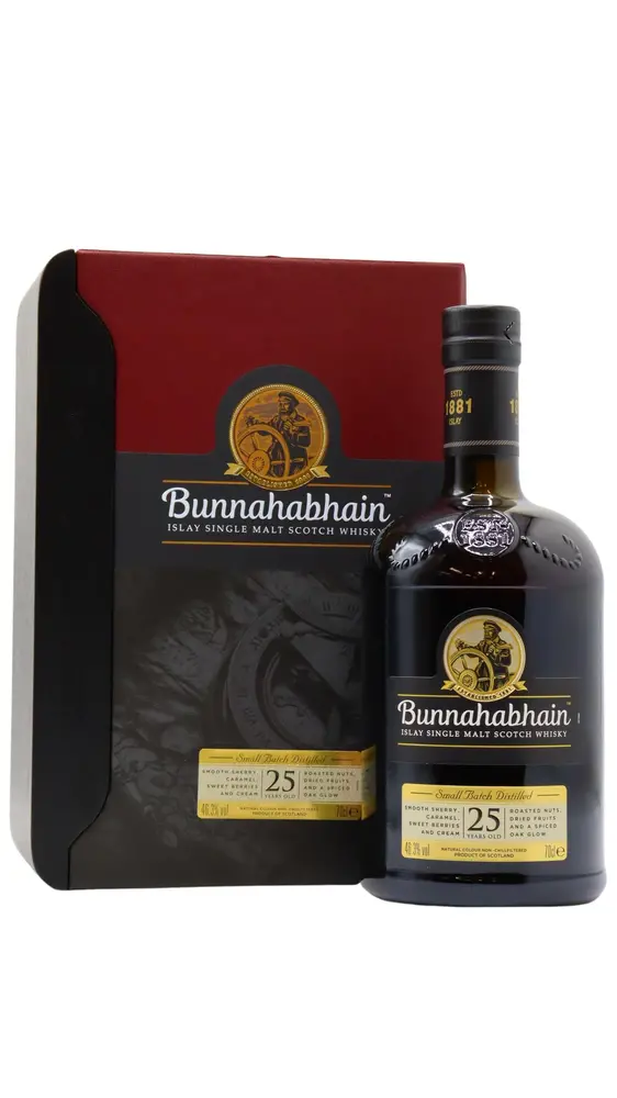 Bunnahabhain - 25 year old Small Batch Islay Single Malt Scotch Whisky 70cl 46.3% ABV