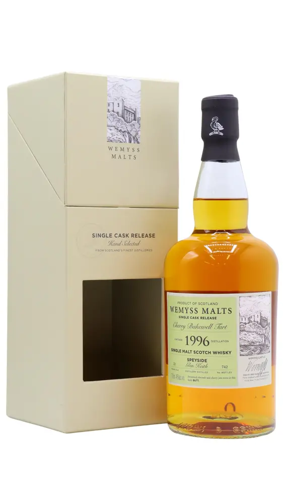 Glen Keith - 22 year old Wemyss Malts - Cherry Bakewell Tart Single Cask 1996 Whisky 70cl 46% ABV