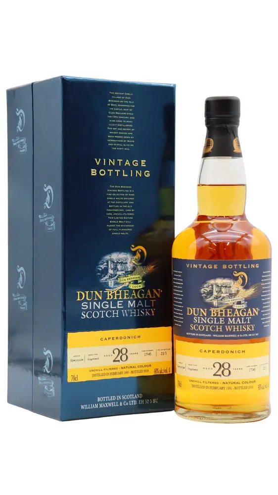 Caperdonich (silent) - 28 year old Dun Bheagan Single Cask #17945 1991 Whisky 70cl 48% ABV