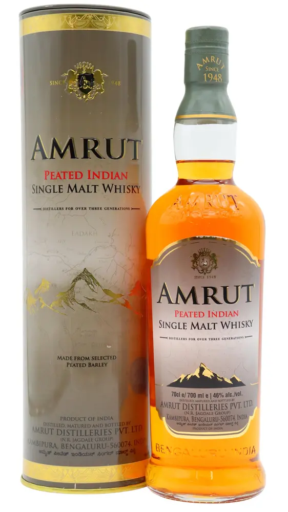 Amrut - Peated Indian Single Malt Whisky 70cl 46% ABV