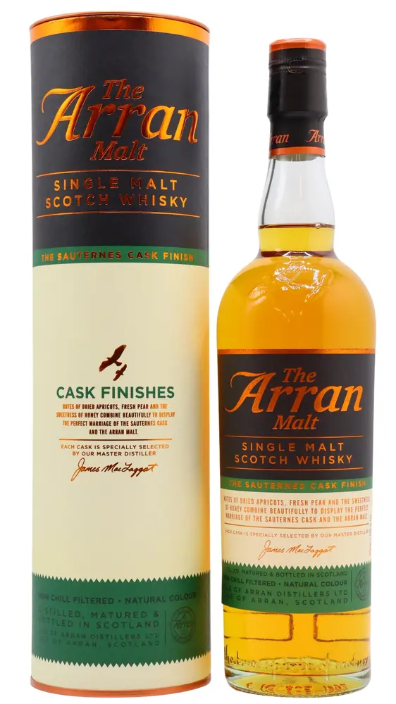 Arran - Sauternes Cask Finish Single Malt Scotch Whisky 70cl 50% ABV (Old Bottling)