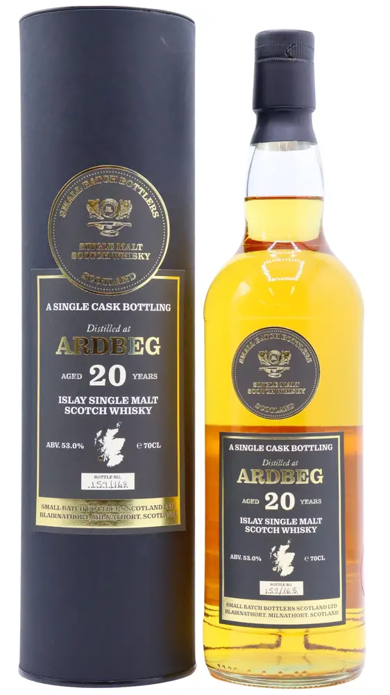 Ardbeg - 20 year old Small Batch Bottlers Single Cask Scotch 2000 Whisky 70cl 53% ABV