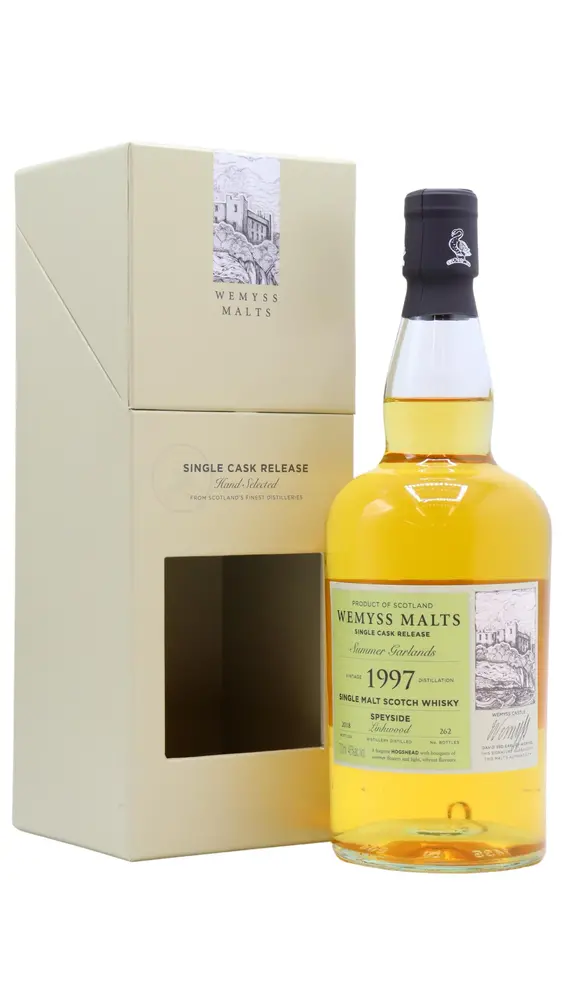 Linkwood - 21 year old Wemyss Malts - Summer Garlands Single Cask 1997 Whisky 70cl 46% ABV