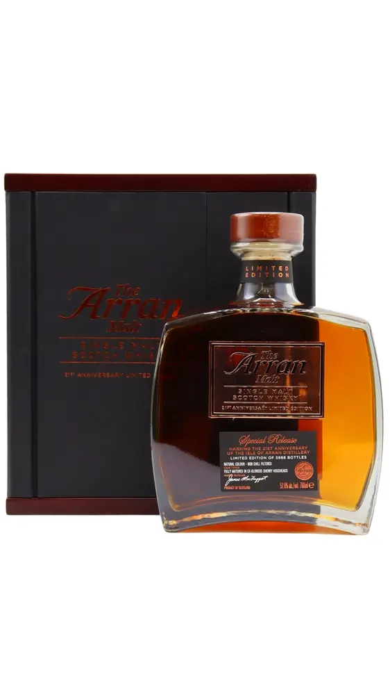 Arran - 21st Anniversary Limited Edition Single Malt Scotch Whisky 70cl 52.6% ABV