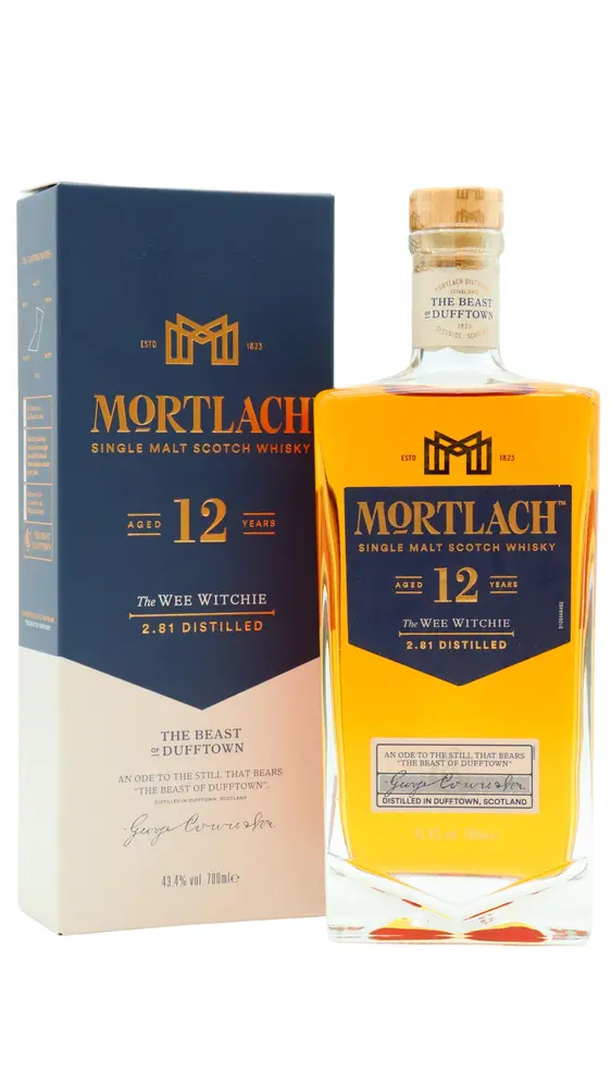 Mortlach - 12 year old The Wee Witchie Speyside Single Malt Scotch Whisky 70cl 43.4% ABV