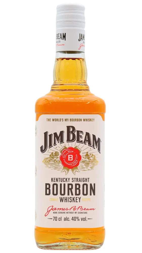 Jim Beam - 4 year old White Label Kentucky Straight Bourbon Whiskey 70cl 40% ABV