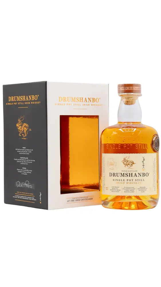 The Shed Distillery - Drumshanbo Single Pot Still Irish Whiskey 70cl 43% ABV