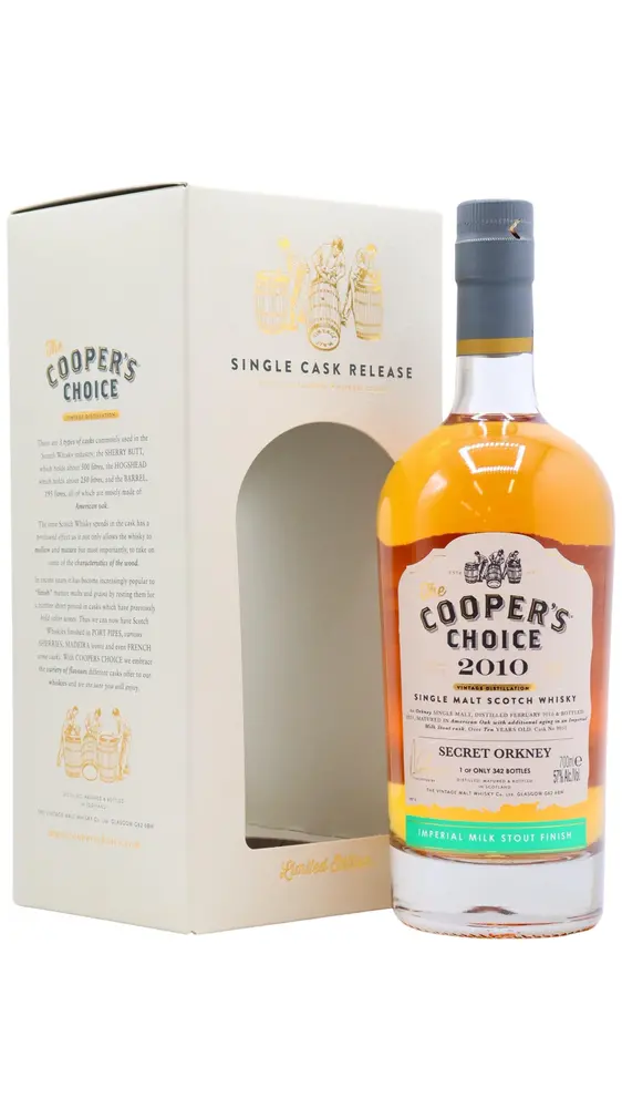 Undisclosed Orkney - 10 year old Cooper's Choice - Single Stout Cask #9052 2010 Whisky 70cl 57% ABV