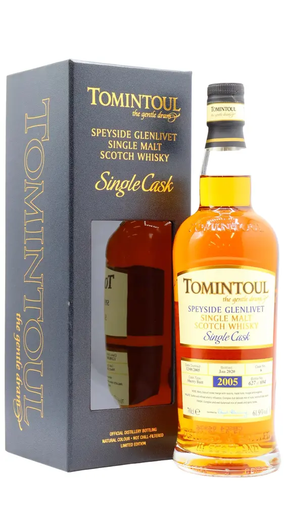 Tomintoul - 14 year old Single Sherry Cask #6 2005 Whisky 70cl 61.9% ABV