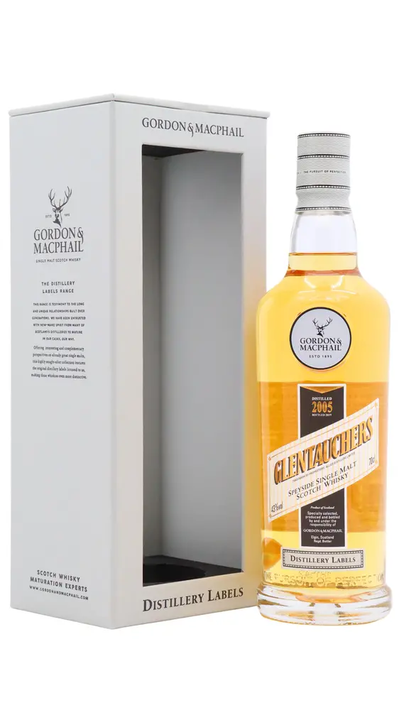 Glentauchers - 14 year old Gordon & MacPhail Distillery Labels Single Malt Scotch 2005 Whisky 70cl 43% ABV