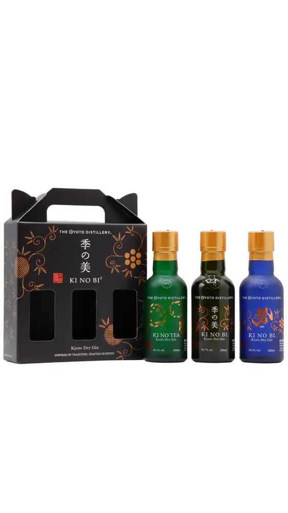 Ki No Bi - Kyoto Japanese Gin 20cl x 3 54.5% ABV Gift Pack