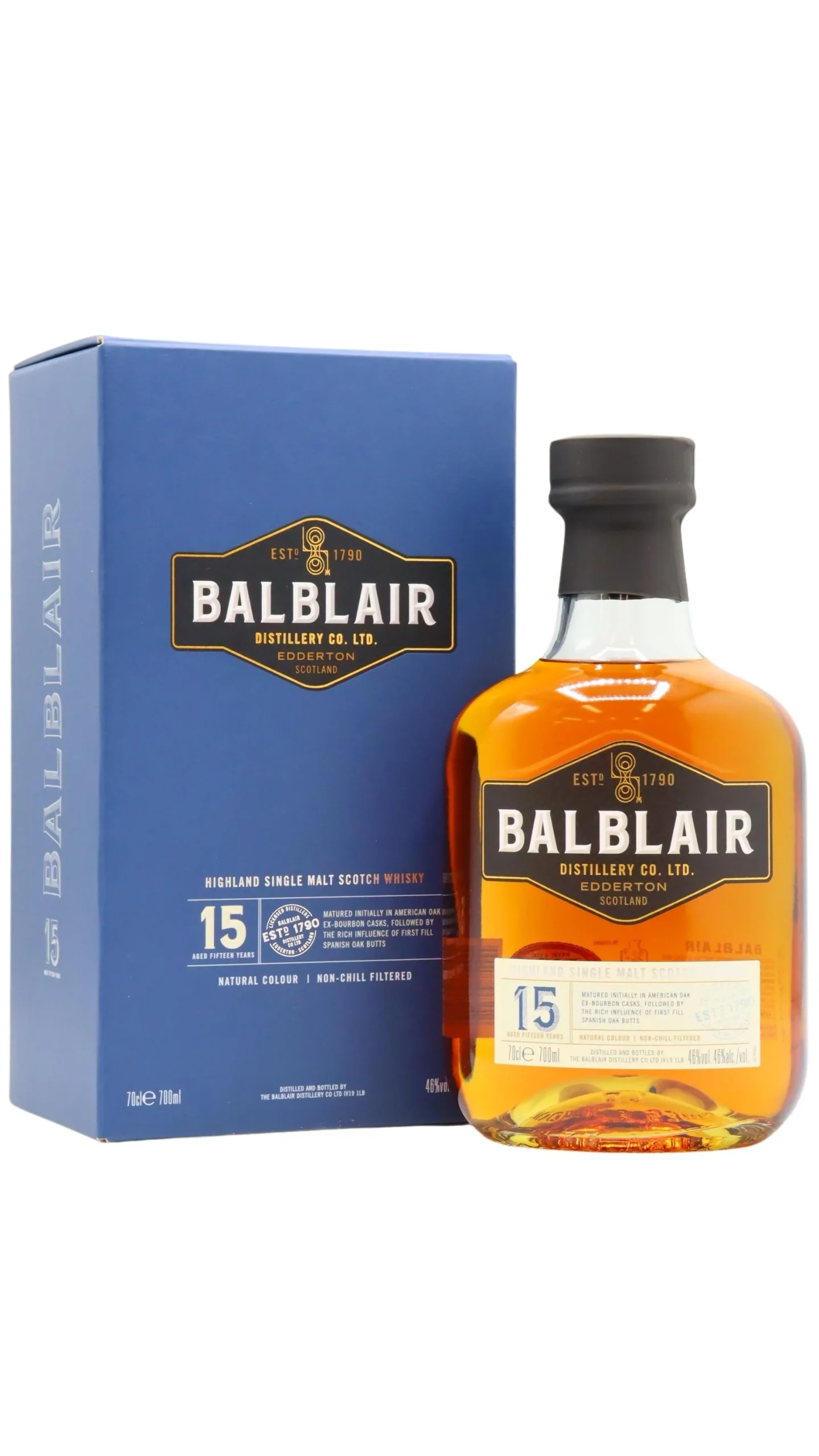 Balblair - 15 year old Highland Single Malt Scotch Whisky 70cl 46% ABV