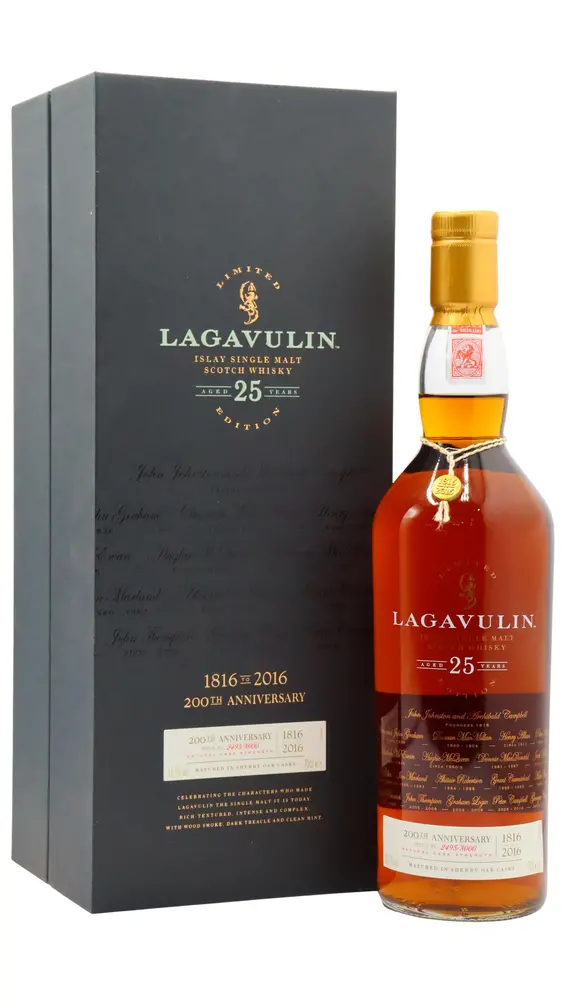 Lagavulin - 25 year old 200th Anniversary Islay Single Malt Scotch Whisky 70cl 51.7% ABV