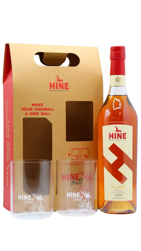 Hine - H By Hine Cognac 70cl 40% ABV Glass Pack
