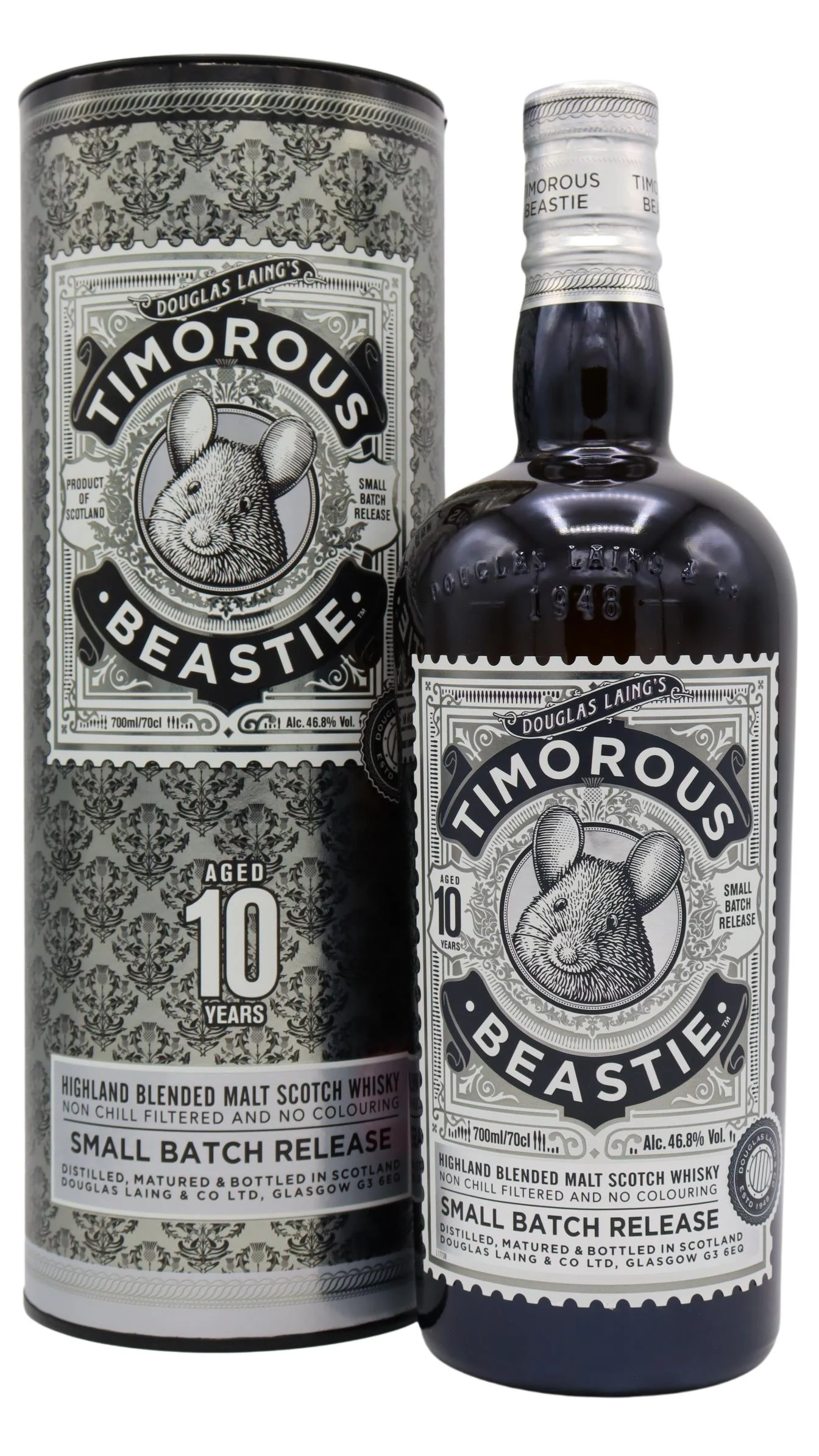 Timorous Beastie - 10 year old Highland Blended Malt Scotch Whisky 70cl 46.8% ABV