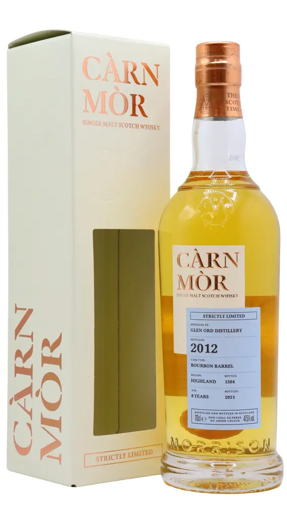 Glen Ord - 8 year old Carn Mor Strictly Limited Bourbon Cask Finish Single Malt Scotch 2012 Whisky 70cl 47.5% ABV