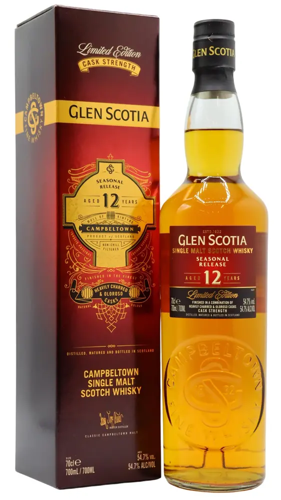 Glen Scotia - 12 year old 2021 Seasonal Release Campbeltown Single Malt Scotch Whisky 70cl 54.7% ABV