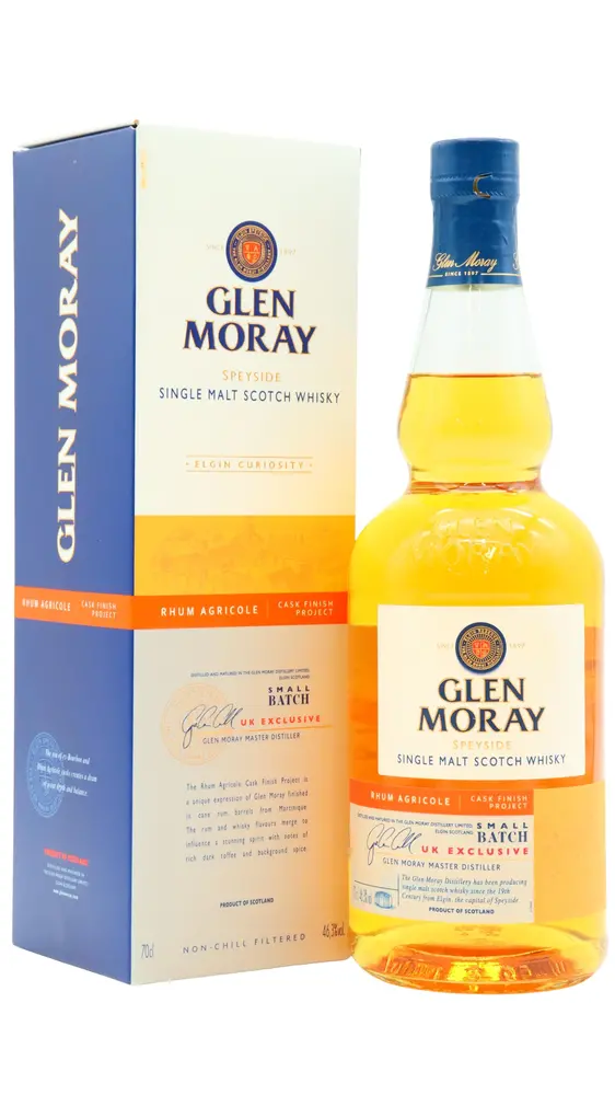 Glen Moray - Elgin Curiosity - Rhum Agricole Cask Finish Speyside Single Malt Scotch Whisky 70cl 46.3% ABV (UK Exclusive)