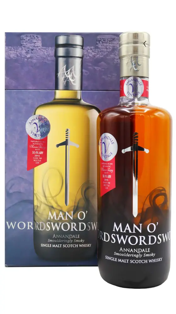 Annandale - 3 year old Vintage Man O' Sword - Sherry Cask #760 2015 Whisky 70cl 58.4% ABV