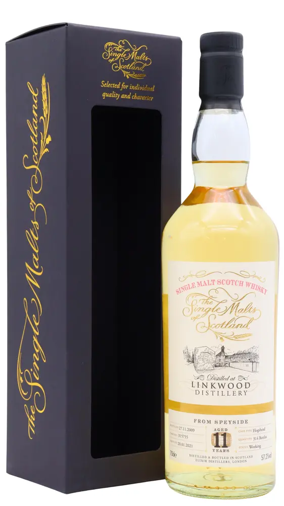 Linkwood - 11 year old Single Malts Of Scotland - Single Cask #315755 2009 Whisky 70cl 57.2% ABV