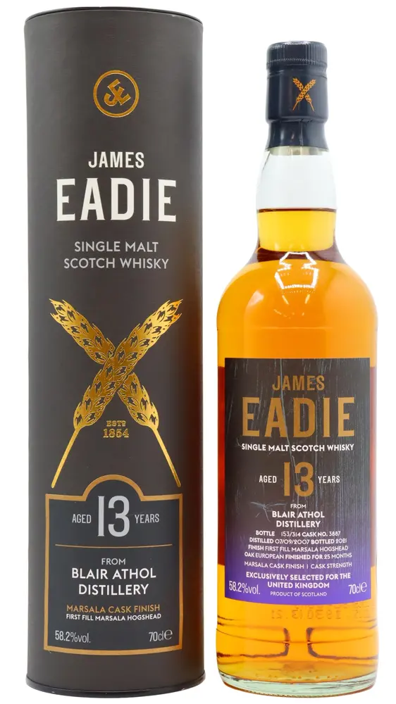 Blair Athol - 13 year old James Eadie Single Marsala Wine Cask #3887 2007 Whisky 70cl 58.2% ABV