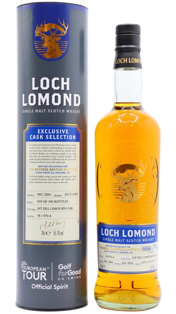 Loch Lomond - 14 year old European Tour - British Masters Single Cask 2006 Whisky 70cl 55.1% ABV