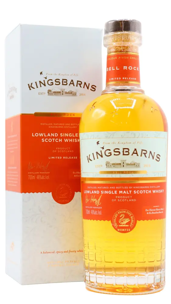 Kingsbarns - Bell Rock Lowland Single Malt Scotch Whisky 70cl 46% ABV