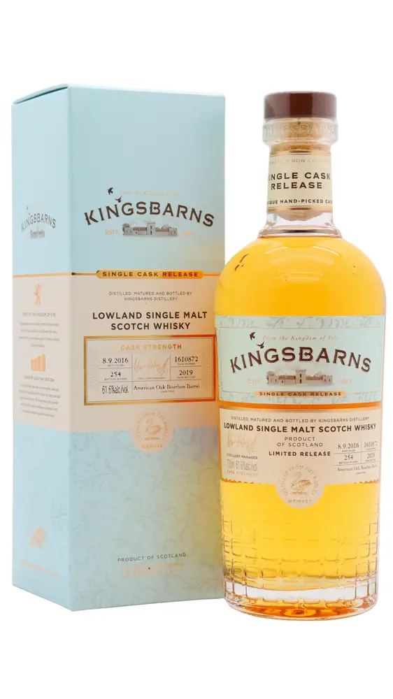 Kingsbarns - 3 year old Single Cask #1610872 2016 Whisky 70cl 61.6% ABV