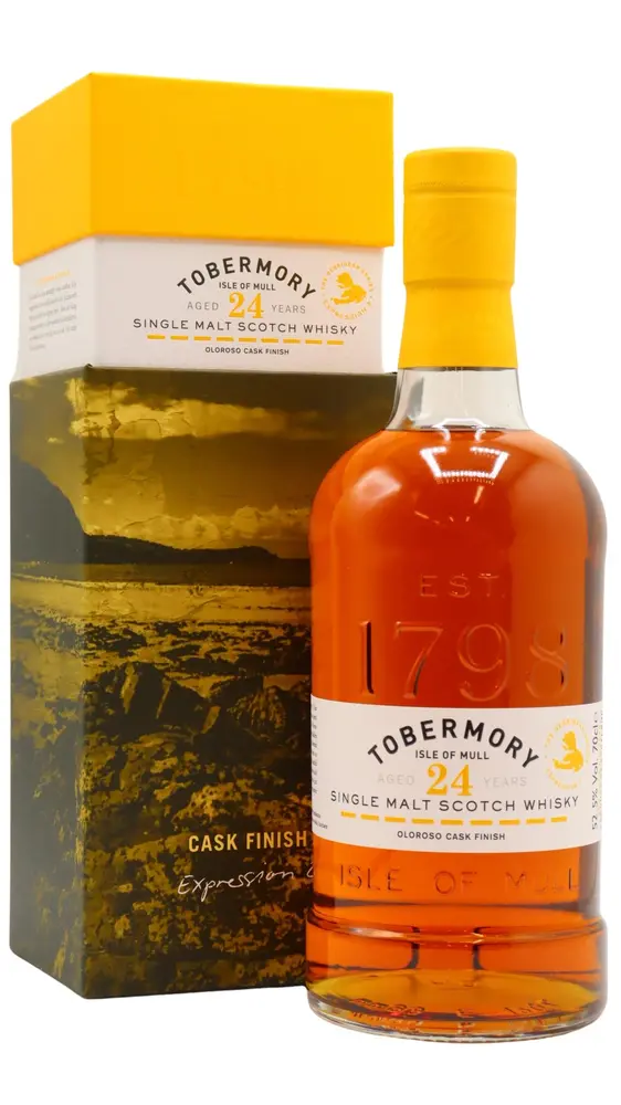 Tobermory - 24 year old Hebridean Series 2 - Oloroso Sherry Cask Finish Single Malt Scotch Whisky 70cl 52.5% ABV