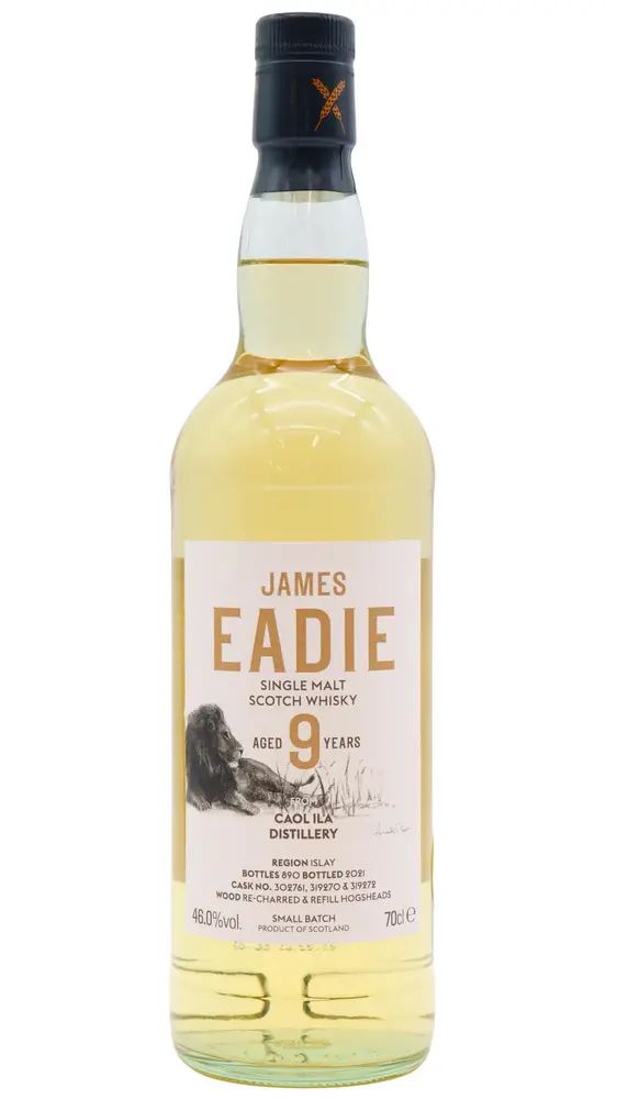Caol Ila - 9 year old James Eadie Small Batch Release Single Malt Scotch 2012 Whisky 70cl 46% ABV