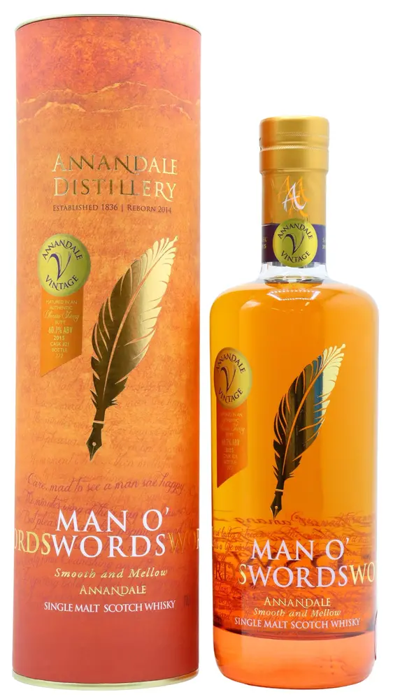Annandale - Vintage Man O' Words - Sherry Cask #821 2015 Whisky 70cl 60.7% ABV