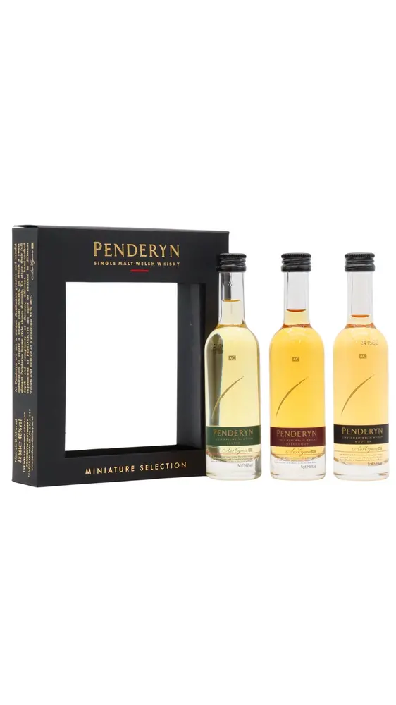 Penderyn - Single Malt Welsh Whisky 5cl x 3 46% ABV Miniature Gift Pack