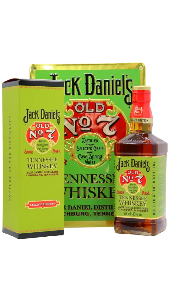 Jack Daniel's - Old No. 7 Legacy Edition 1 Tennessee Whiskey 70cl 43% ABV (Includes Bar Sign)