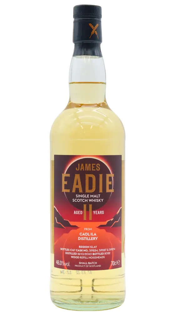 Caol Ila - 11 year old James Eadie The Eclipse Small Batch Single Malt Scotch 2010 Whisky 70cl 46% ABV