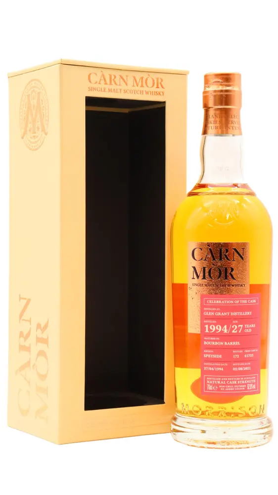 Glen Grant - 27 year old Carn Mor Celebration Of The Cask - Single Cask #61723 1994 Whisky 70cl 52.8% ABV