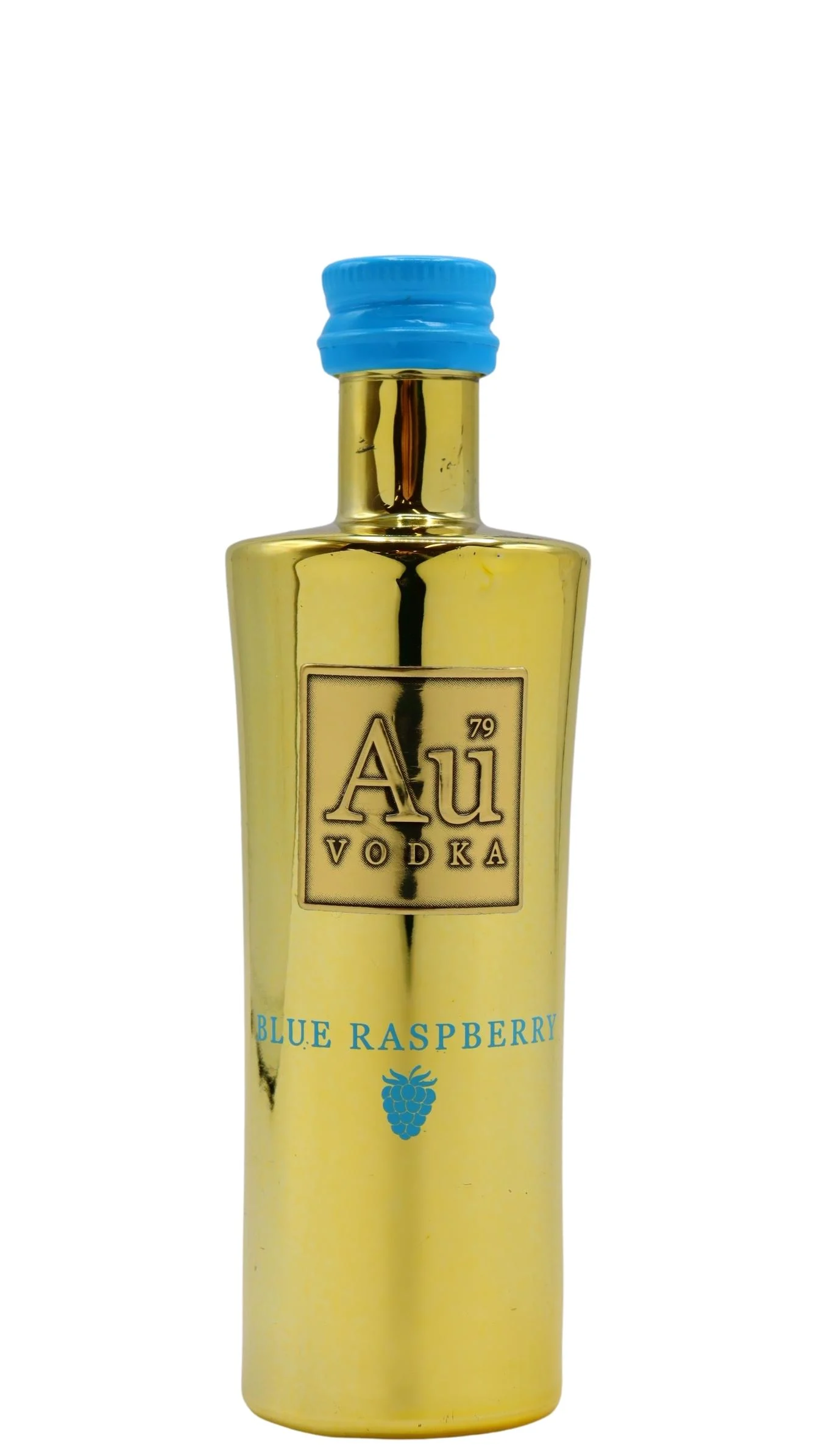 Au - Blue Raspberry Vodka 5cl 35.2% ABV Miniature
