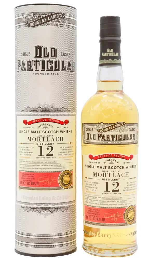Mortlach - 12 year old Old Particular Single Cask #12942 2006 Whisky 70cl 48.4% ABV