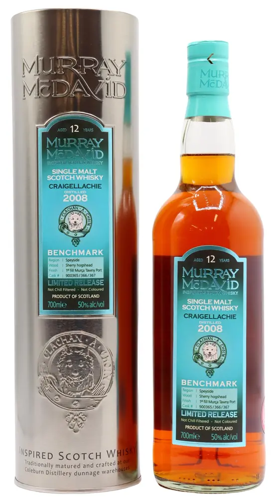 Craigellachie - 12 year old Murray McDavid Benchmark Single Malt Scotch 2008 Whisky 70cl 50% ABV
