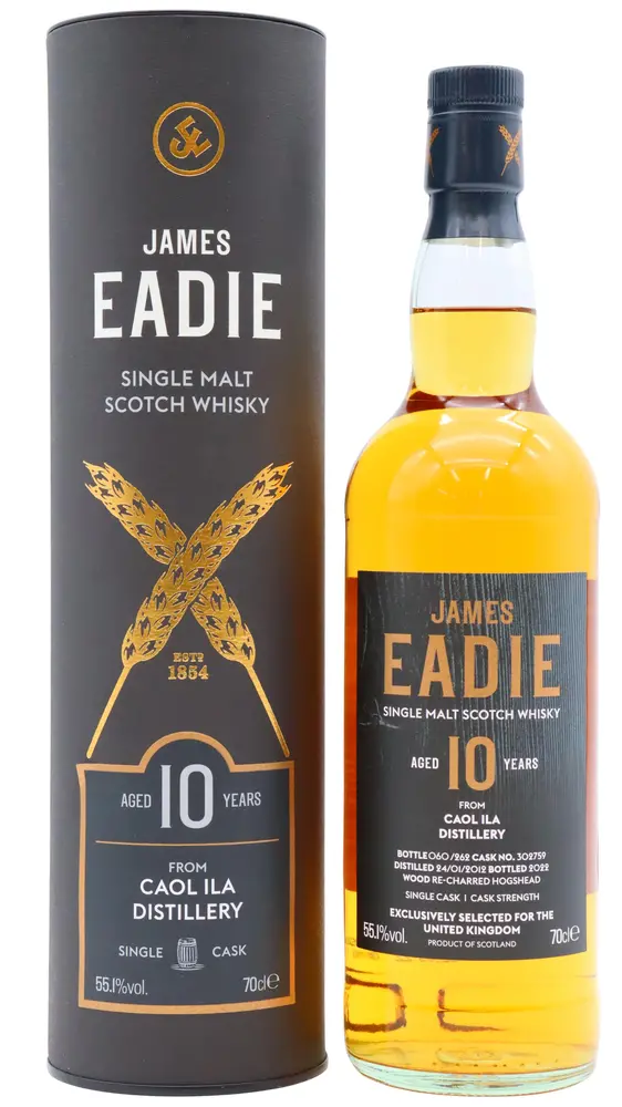 Caol Ila - 10 year old James Eadie Single Cask #302759 2012 Whisky 70cl 55.1% ABV