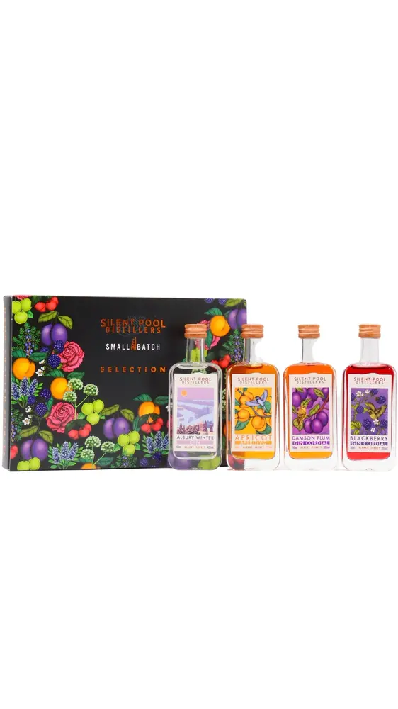 Silent Pool - Small Batch English Gin 5cl x 4 57% ABV Miniature Gift Pack