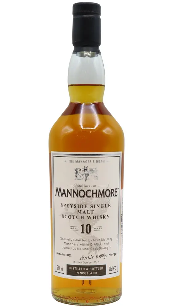 Mannochmore - 10 year old The Managers Dram - Single Malt Whisky 70cl 58% ABV
